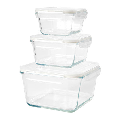 Food containers - set of 3